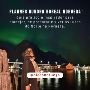Imagem de capa para o Ebook Planner Aurora Boreal Noruega