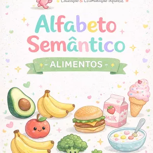 Imagem de capa para o Ebook Alfabeto Semântico - Alimentos