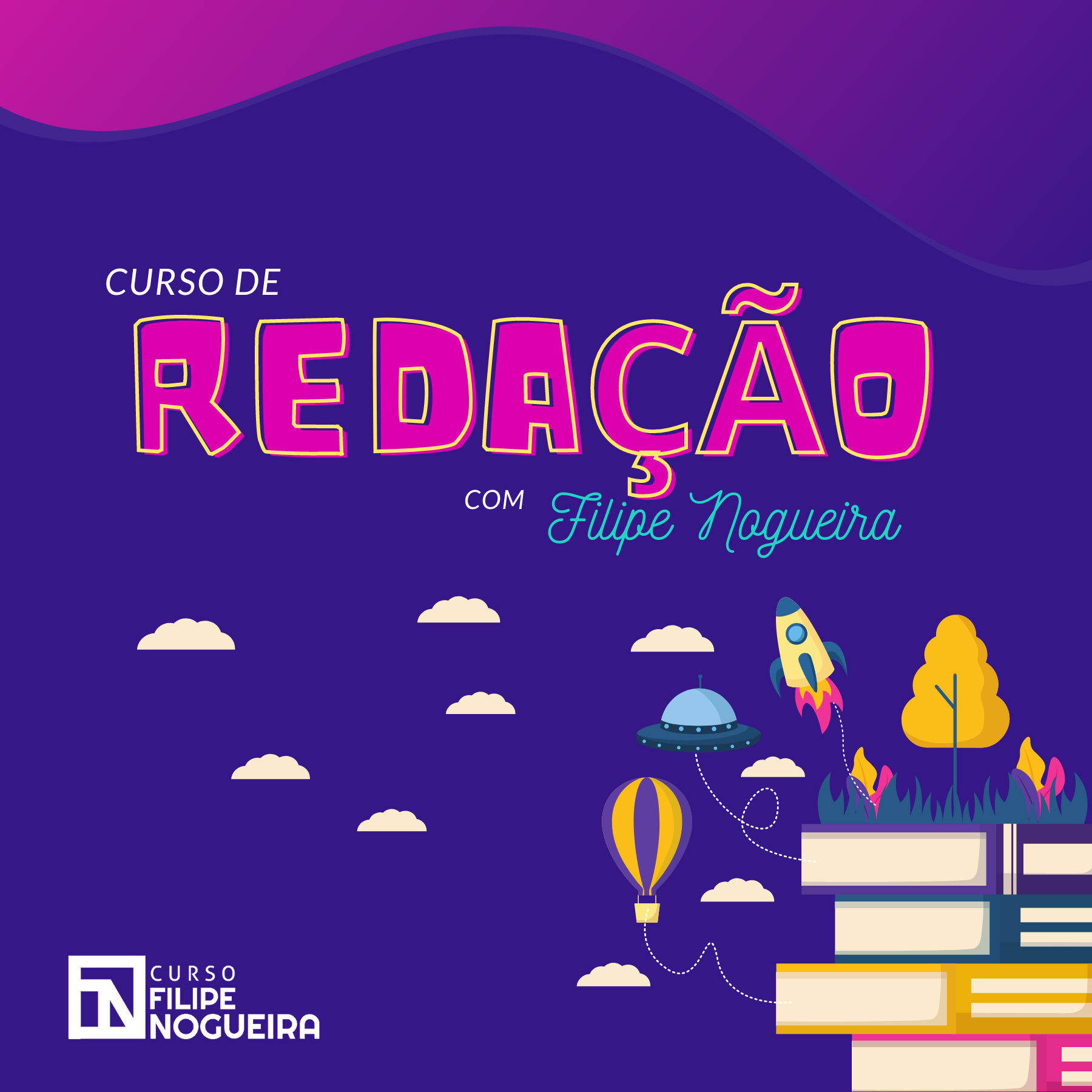 Imagem do curso Curso de Redação com Filipe Nogueira
