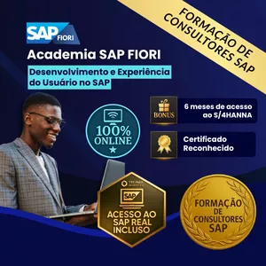 Imagem de capa para o Curso online Curso SAP FIORI - Desenvolvimento e Experiência do Usuário no SAP