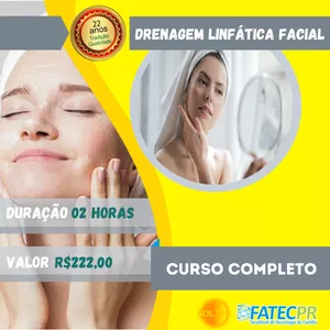Imagem do curso Drenagem Linfática Facial