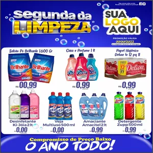 Imagem principal do produto ENCARTE SEGUNDA DA LIMPEZA