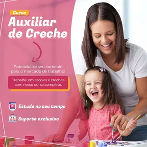 Imagem de capa para o Curso online Curso - Auxiliar de Creche
