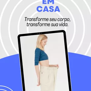 Imagem de capa para o Ebook Emagreça em casa: transforme seu corpo, transforme sua vida.