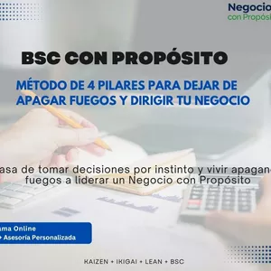 Imagen de portada para Curso online BSC con Propósito: Método de 4 Pilares para Dejar de Apagar Fuegos y Dirigir tu Negocio