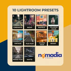 Cover image for Online course Nomadia Presets – Complete Mobile Pack (10 Styles)