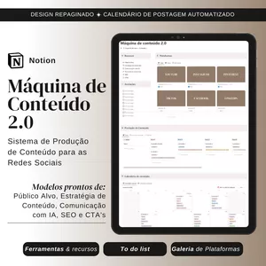 Imagem de capa para o Curso online MÁQUINA DE CONTEÚDO 2.0 | Sistema de Produção de Conteúdo para as Redes Sociais