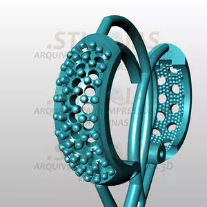 Imagem de capa para o Curso online BRINCO ARGOLA CRAVEJADO Arquivo para impressão 3D. Formato STL