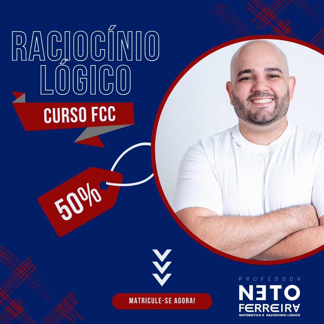 Imagem do curso CURSO DE RACIOCÍNIO LÓGICO MATEMÁTICO PARA BANCA FCC