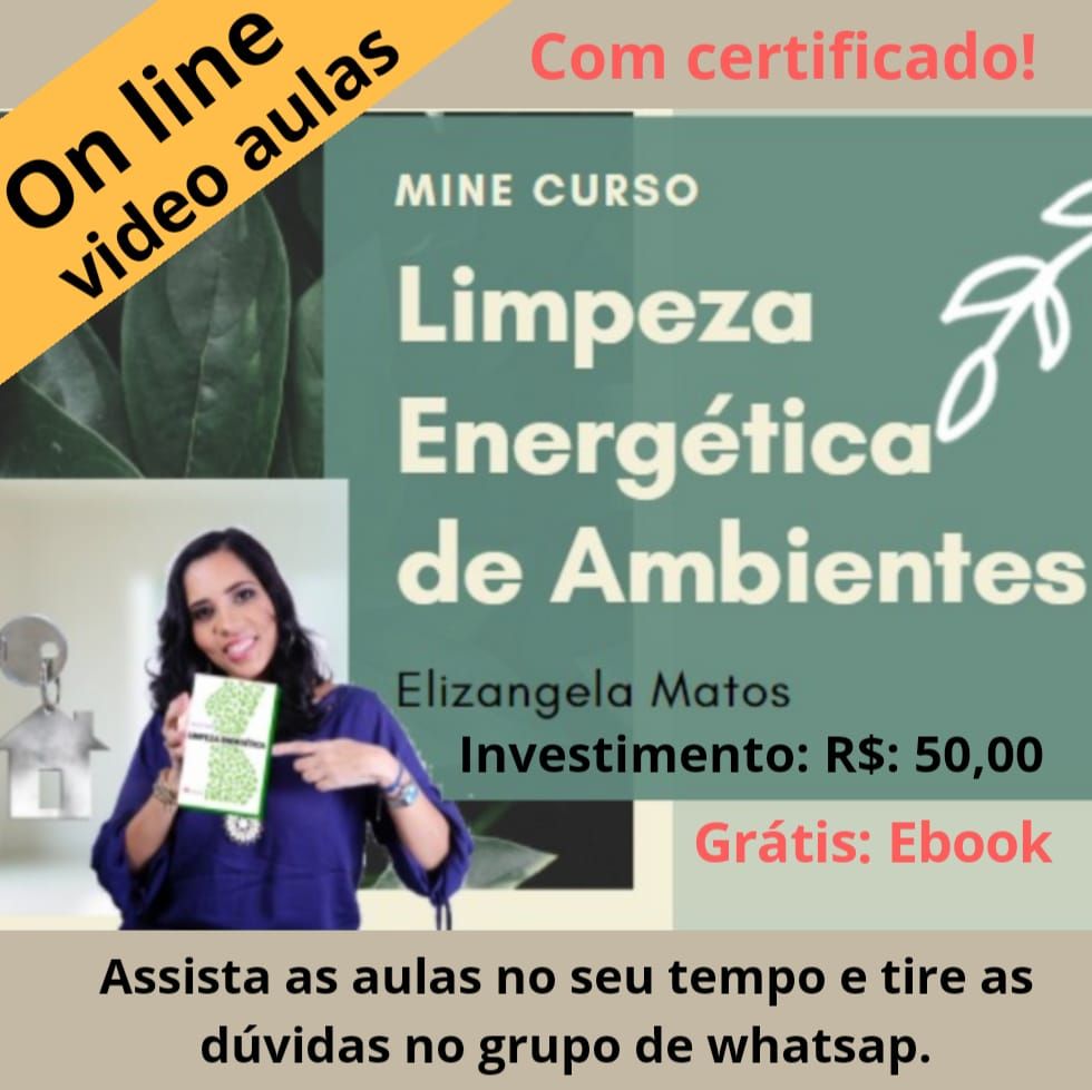 Imagem de CURSO DE LIMPEZA ENERGÉTICA DOS AMBIENTES criado por Elizangela Matos na hotmart
