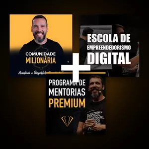Imagem de capa para o Curso online Comunidade Milionária + Escola de Empreendedorismo Digital + Mentorias Premium