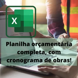 Imagem de capa para o Curso online PLANILHA ORÇAMENTÁRIA COMPLETA COM CRONOGRAMA DE OBRA