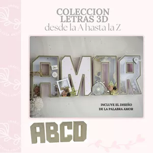 Imagen de portada para Curso online COLECCIÓN DE LETRAS 3D (ABECEDARIO IMARU ROSAS)