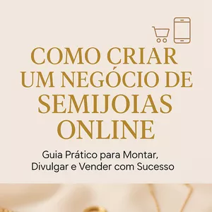Imagem de capa para o Ebook Como Vender semijoias Online