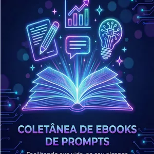 Imagem de capa para o Ebook Promptário - E-book commando de prompt de imagens!