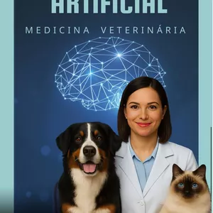 Imagem de capa para o Ebook Ulitizando a Inteligência Artificial na Medicina Veterinária. Guia prático para veterinários!