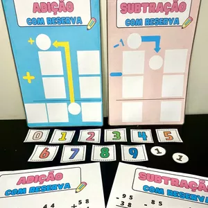Imagem de capa para o Ebook Atividade de soma a subtração com reserva
