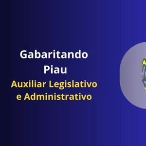 Imagem do curso Gabaritando Câmara de Piau - Auxiliar Legislativo e Administrativo