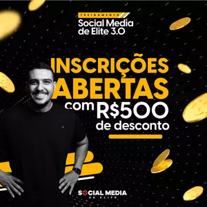 Imagem de capa para o Curso online Social Media de Elite 3.0