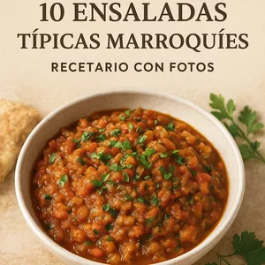Imagen de portada para Ebook “10 Ensaladas Típicas Marroquíes – Recetario con Fotos y Preparaciones Paso a Paso”