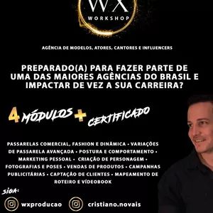 Imagem do curso Workshop Modelos, Atores, Cantores e Digital Influencer 