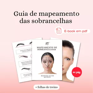 Imagem de capa para o Ebook Guia de marcação para design de sobrancelhas