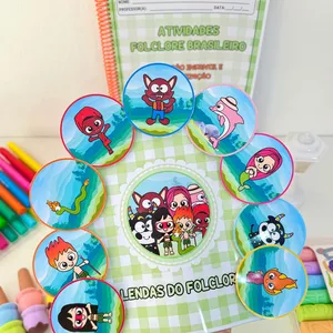 Imagem de capa para o Ebook Atividades e Luva Lendas do Folclore     