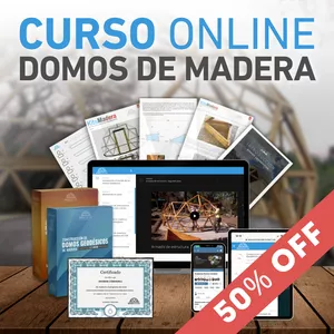 Imagen de portada para Curso online CURSO ONLINE: Construcción de Domos Geodésicos de Madera