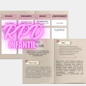 Imagem de capa para o Ebook RPD INFANTIL- RECURSO PARA PSICÓLOGOS