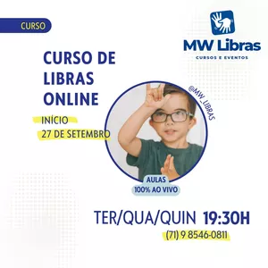 Imagem de capa para o Curso online Curso de Libras Online