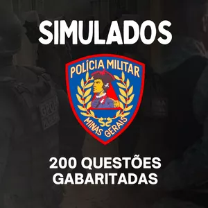 Imagem de capa para o Ebook Simulado Polícia Militar MG