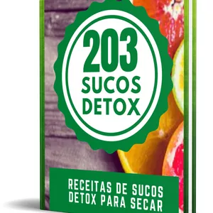 Imagem de capa para o Ebook 203 sucos Detox
