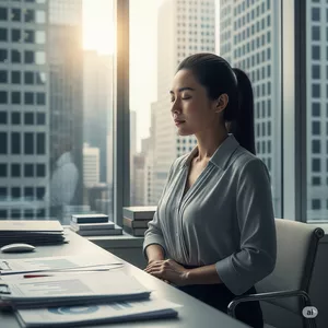 Imagen de portada para Ebook Técnicas de respiración para ansiedad en el trabajo.