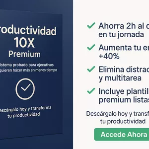 Imagen de portada para Ebook Productividad 10X Premium