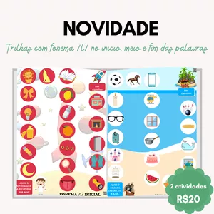 Imagem de capa para o Curso online Trilhas com fonema alvo /l/ em posição inicial, medial e final