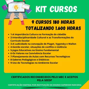 Imagem do curso Formação em Educação ( Kit 09 cursos ) 2026