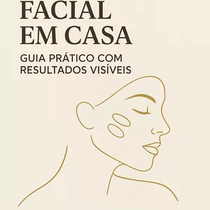 Imagem de capa para o Ebook Drenagem Facial em Casa – Guia Prático com Resultados Visíveis
