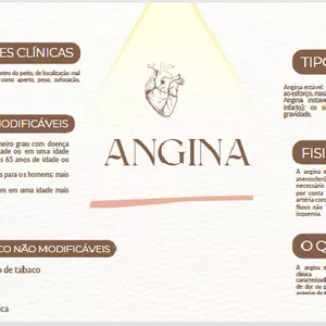 Imagem de capa para o Ebook MAPA MENTAL SOBRE ANGINA