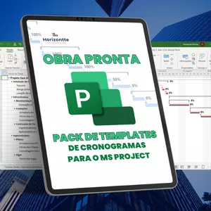 Imagem de capa para o Curso online Obra Pronta: Pack de Templates MS Project