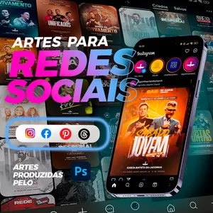 Imagem de capa para o Curso online Pacote de Banners Editáveis para Redes Sociais - Gospel  30+ Banners