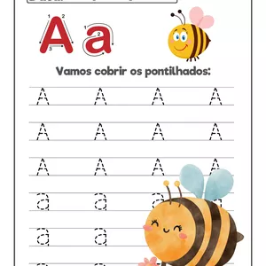 Imagem de capa para o Ebook Alfabeto Bastão - Maiúsculo e minúsculo