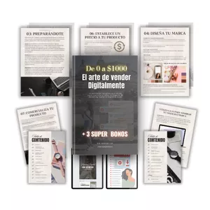 Imagen de portada para Ebook DE 0 A $1000 USD: Guía Completa + 5 PRODUCTOS