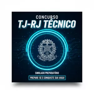 Imagem de capa para o Ebook 2° Simulado TJ-RJ Técnico