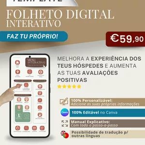 Imagem de capa para o Ebook Template Folheto Digital Interativo