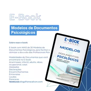 Imagem de capa para o Ebook E-Book Modelos de Documentos Psicológicos