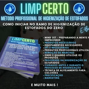 Imagem principal do produto LimpCerto Método Profissional de Higienização de Estofados