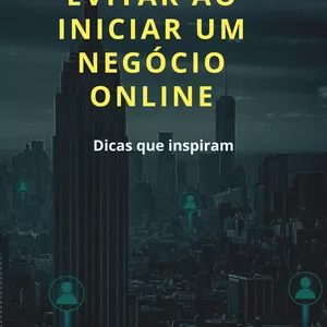 Imagem de capa para o Ebook Cinco Erros a Evitar ao Iniciar um Negocio online