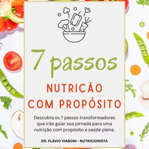 Imagem de capa para o Ebook 7 passos para uma Nutrição com Propósito