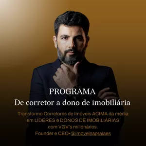 Imagem de capa para o Serviço online Programa - De corretor a dono de imobiliária | Marcelo Duarte 