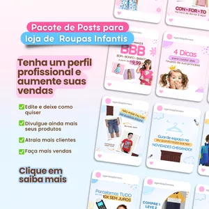 Imagem do curso Pack Canva Moda Infantil 